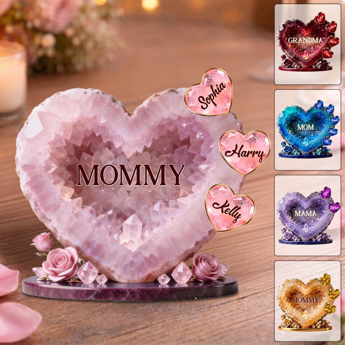 Mommy Heart - Acrylic Plaque Personalized Gifts For Mom
