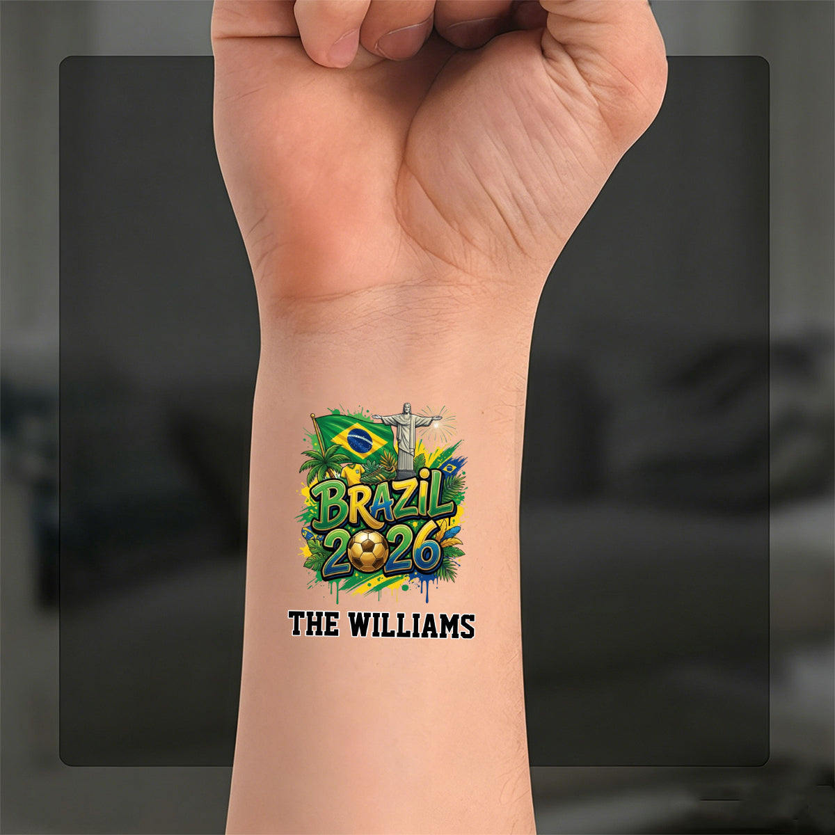 Personalized 2026 Soccer Country Tattoo – Waterproof Fan Tattoos For Match Day & Tailgates