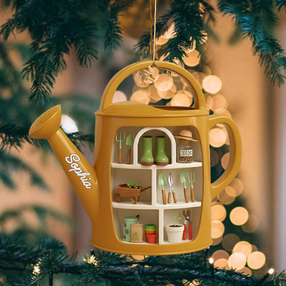 Celebrate Gardening Joy With Custom Garden Tools Design, Personalized Ornament, Gift For Gardening Enthusiasts