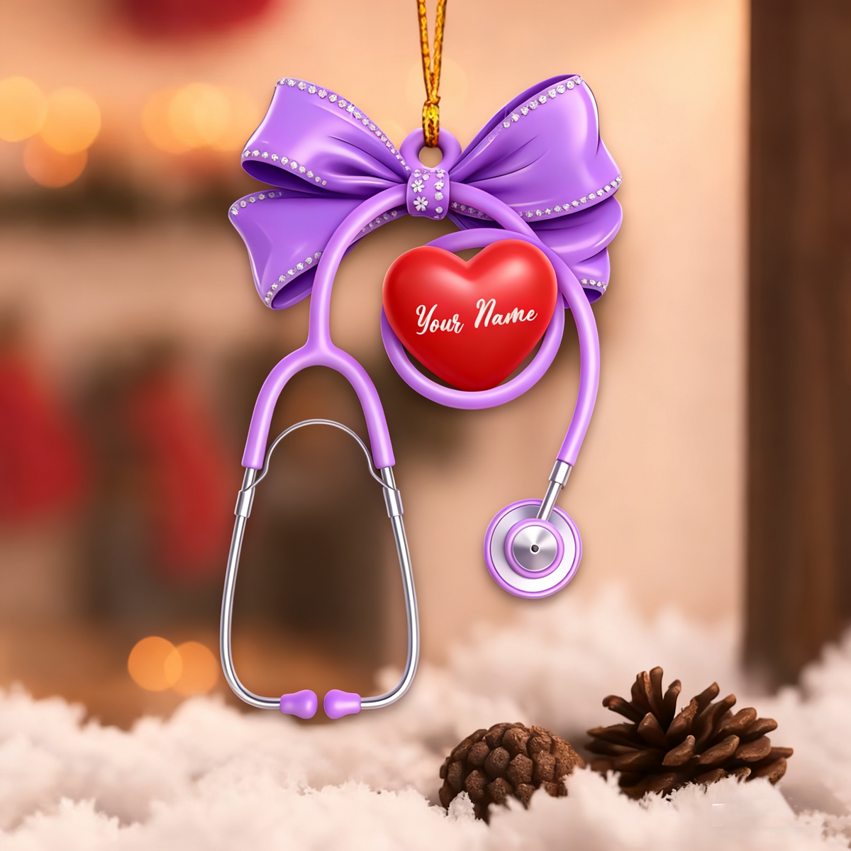 Healthcare Staff Home Decor, Christmas Ornament, Personalized Ornament