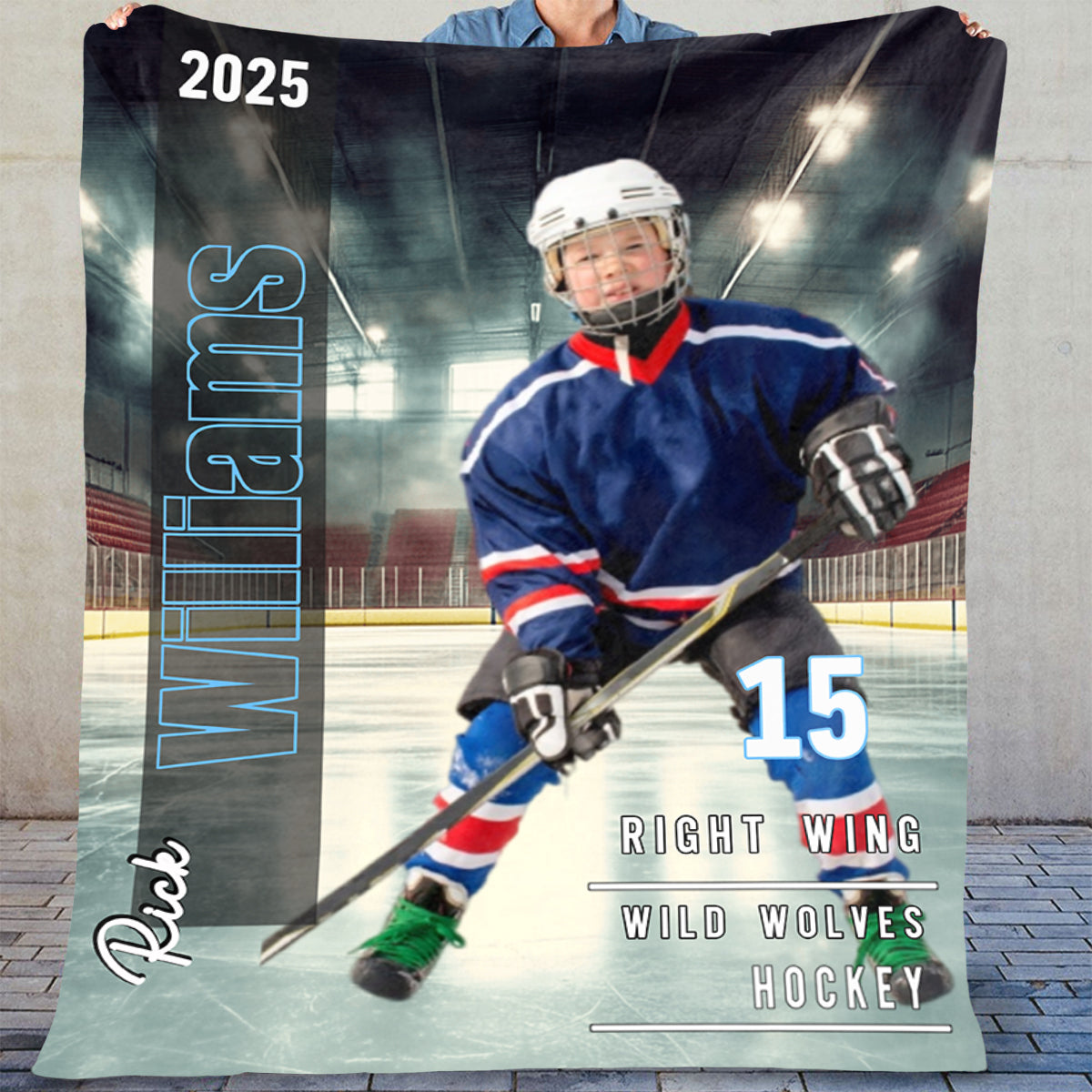 Any Sport, Name, Postion, Number, Team.... Personalized Sport-lover Blanket