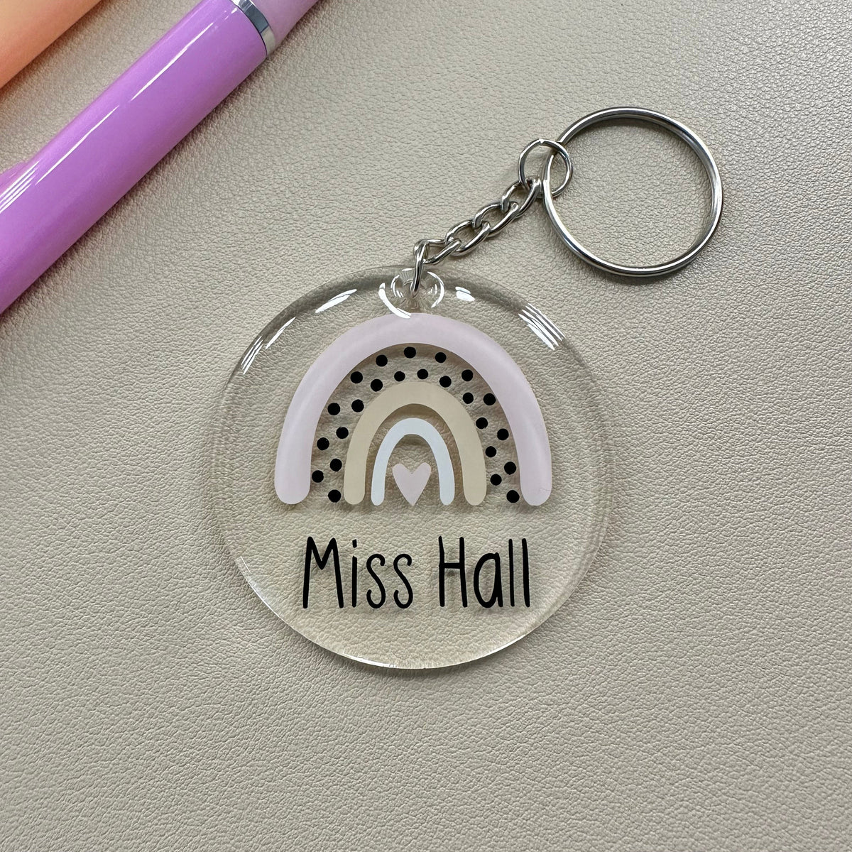 Personalized Teacher Arcylic Keychain Gifts for Teacher Appreciation