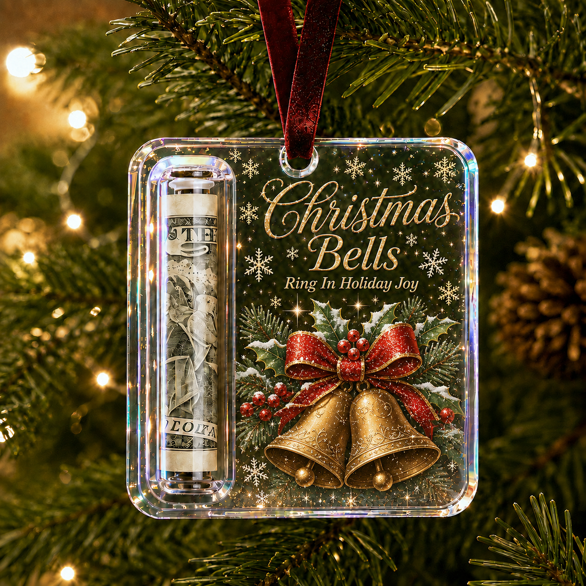 Christmas Cash Gift Holder Ornament