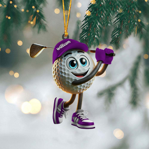 Personalized Swing Golf Ornament For Golf Lovers