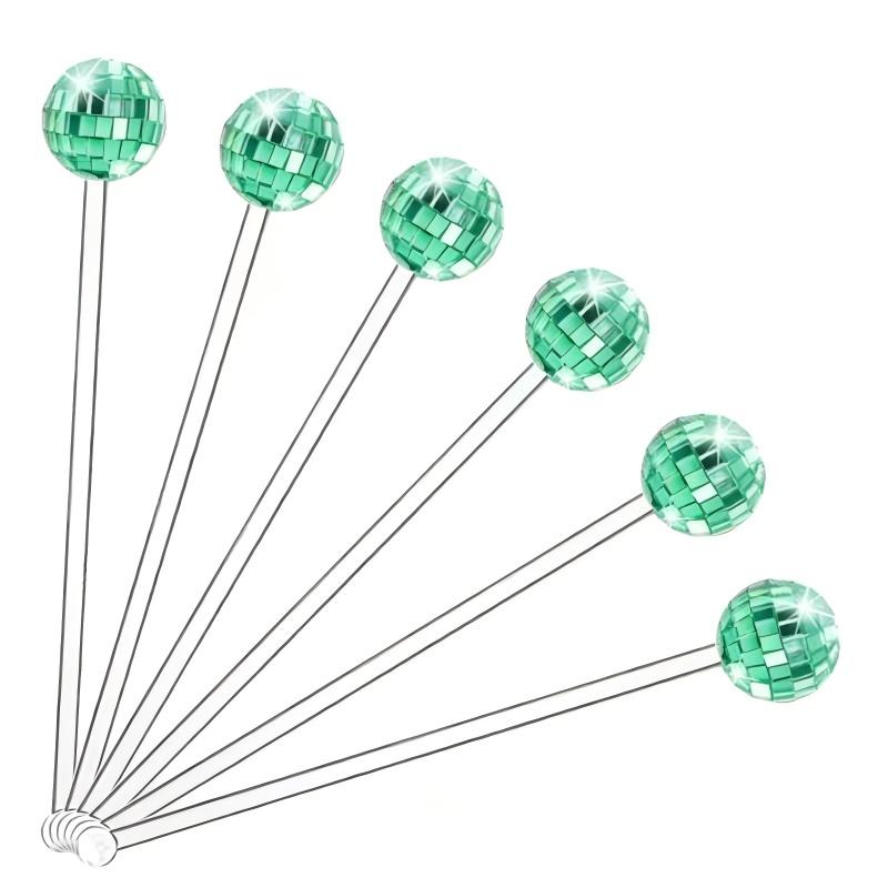Disco Ball Drink Stirrers Party Decorations