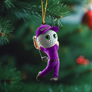 Golf Man Personalized Golf Ornament For Golf Lovers