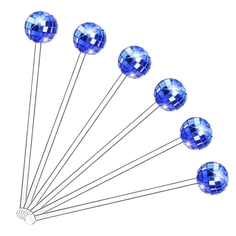 Disco Ball Drink Stirrers Party Decorations