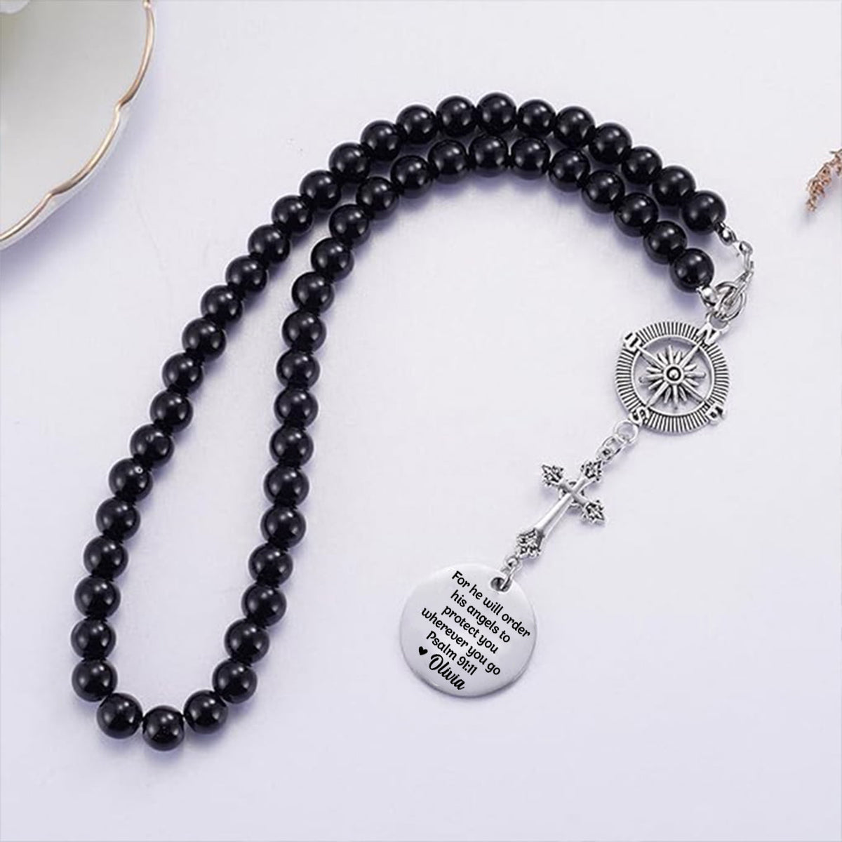 Carry A Piece Of You - Family Personalized Custom Cross Car Charm