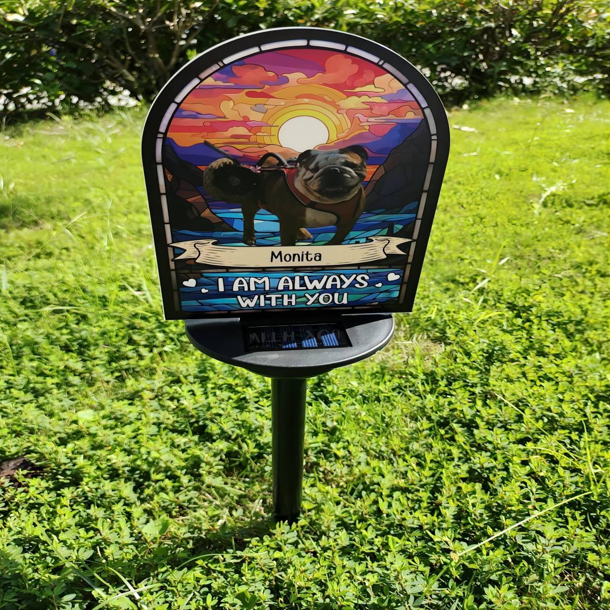 I'm Always With You - Personalized Photo Solar Light