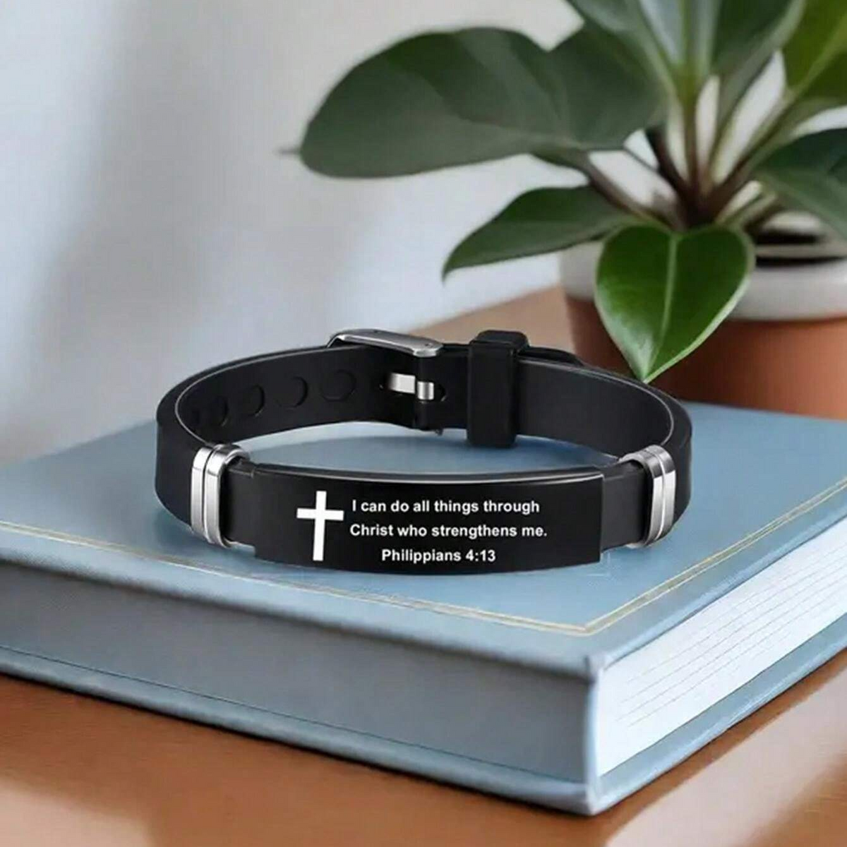 Personalized Cross Bible Bracelet Gift For Men, Friends, Family Members