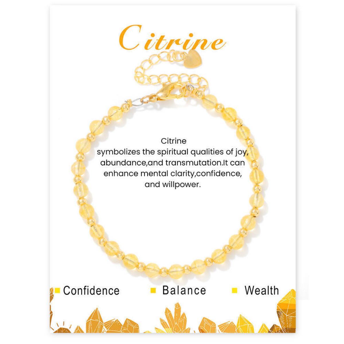 4mm healing stone beaded bracelet