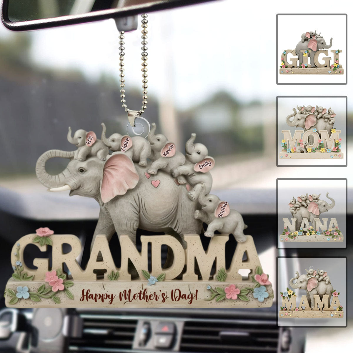 We Love You - Personalized Mother Acrylic Ornament