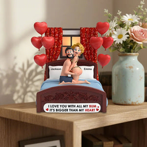 Cheeky Couple Personalized Acrylic Plaque Gifts For Couple