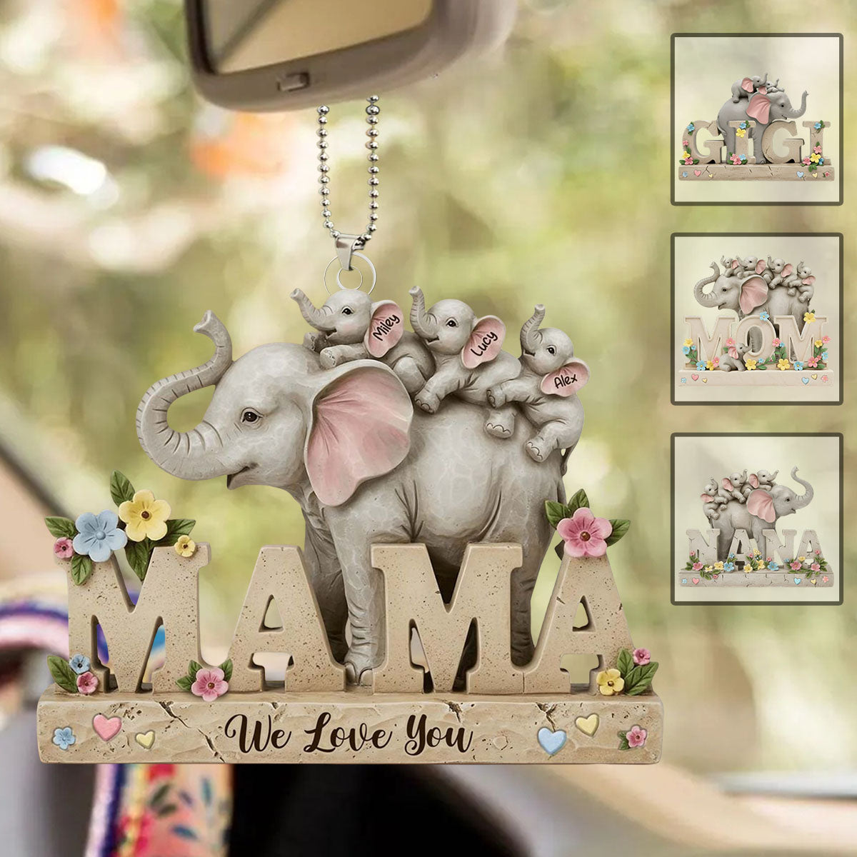 We Love You - Personalized Mother Acrylic Ornament