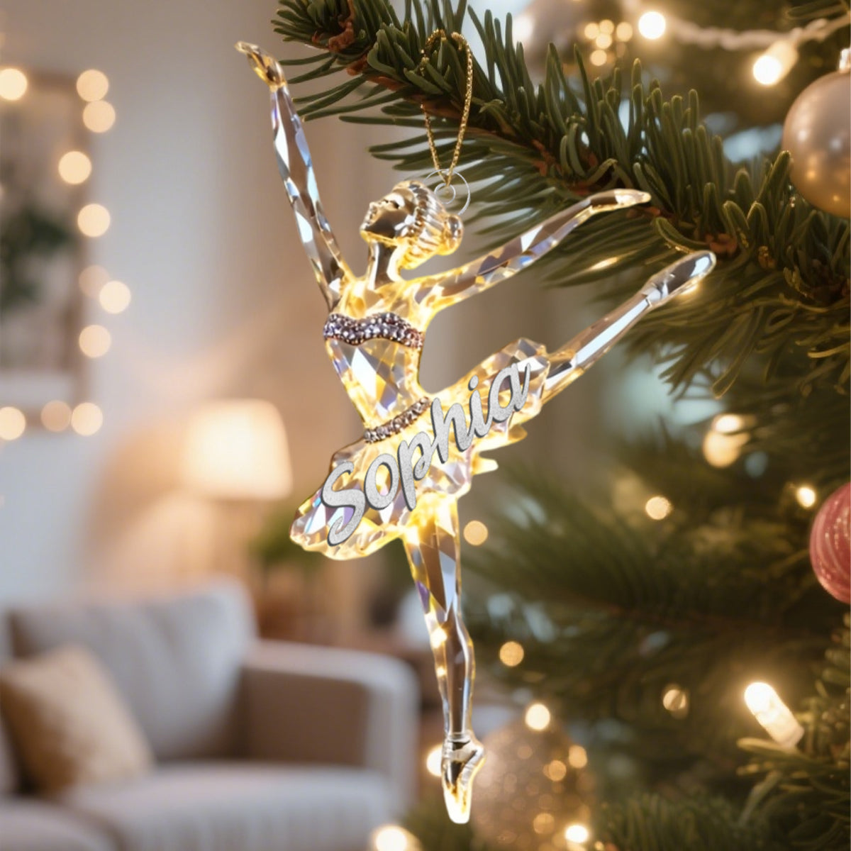 Charming Ballet Ornament Personalized Gifts For Ballerina