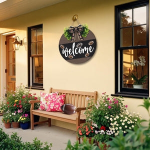 Welcome American Football Wooden Hanging Sign Gift For Football Lover