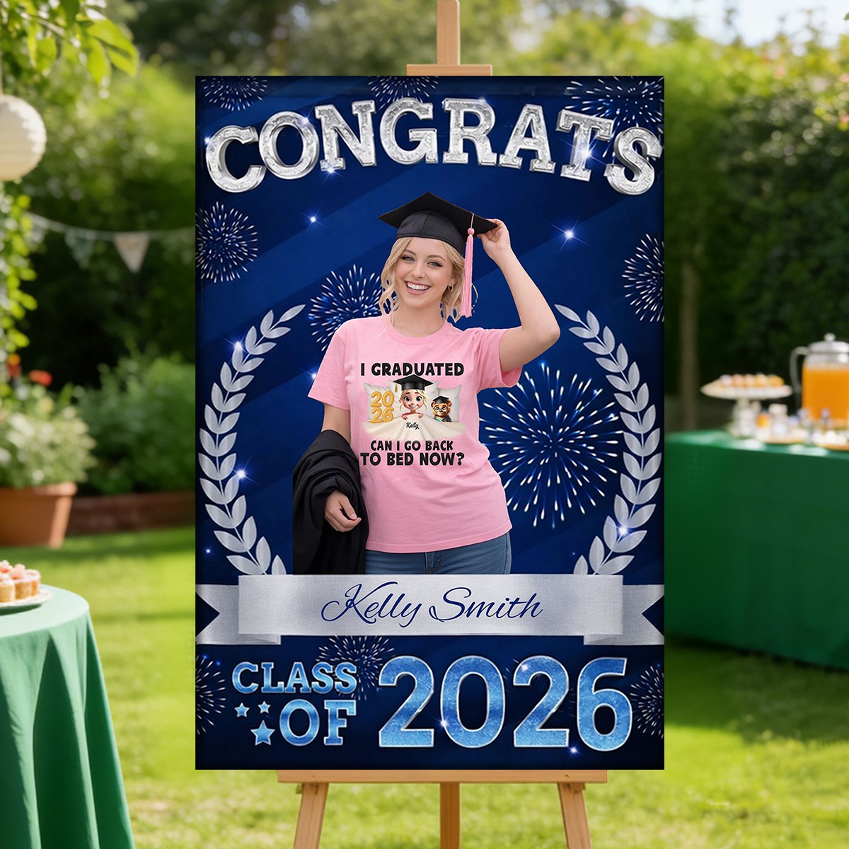 Congrats Class Of 2026 Welcome To Celebration Custom Party Welcome Sign - Personalized Graduation Decoration