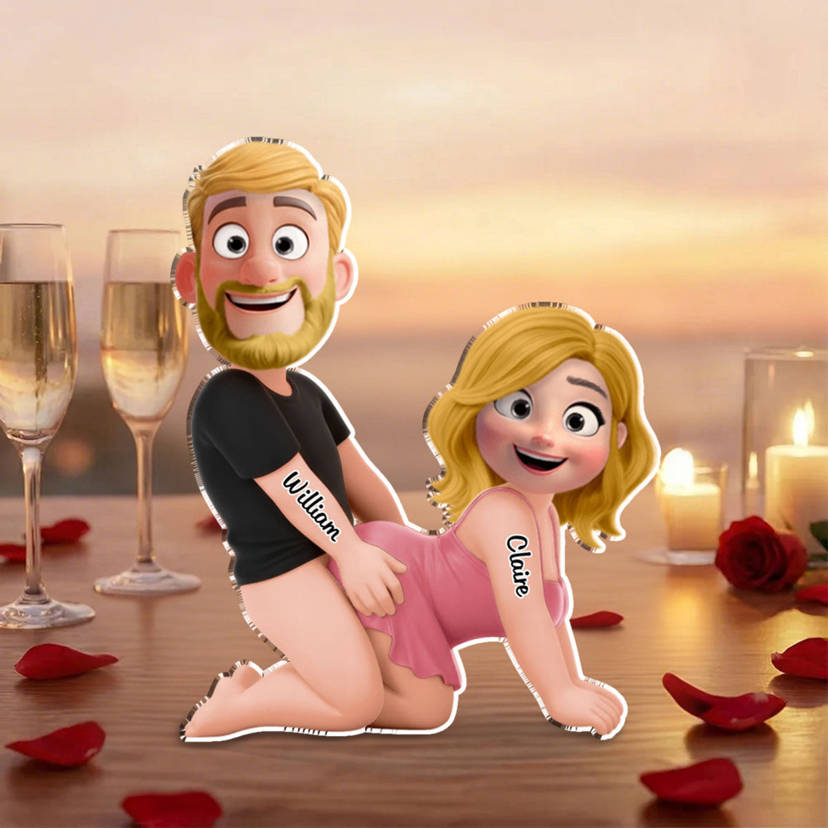 Naughty Personalized Couple Plaque - Gifts For Couple