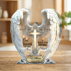You're Always in My Heart – Personalized Custom Shaped Memorial Acrylic Plaque