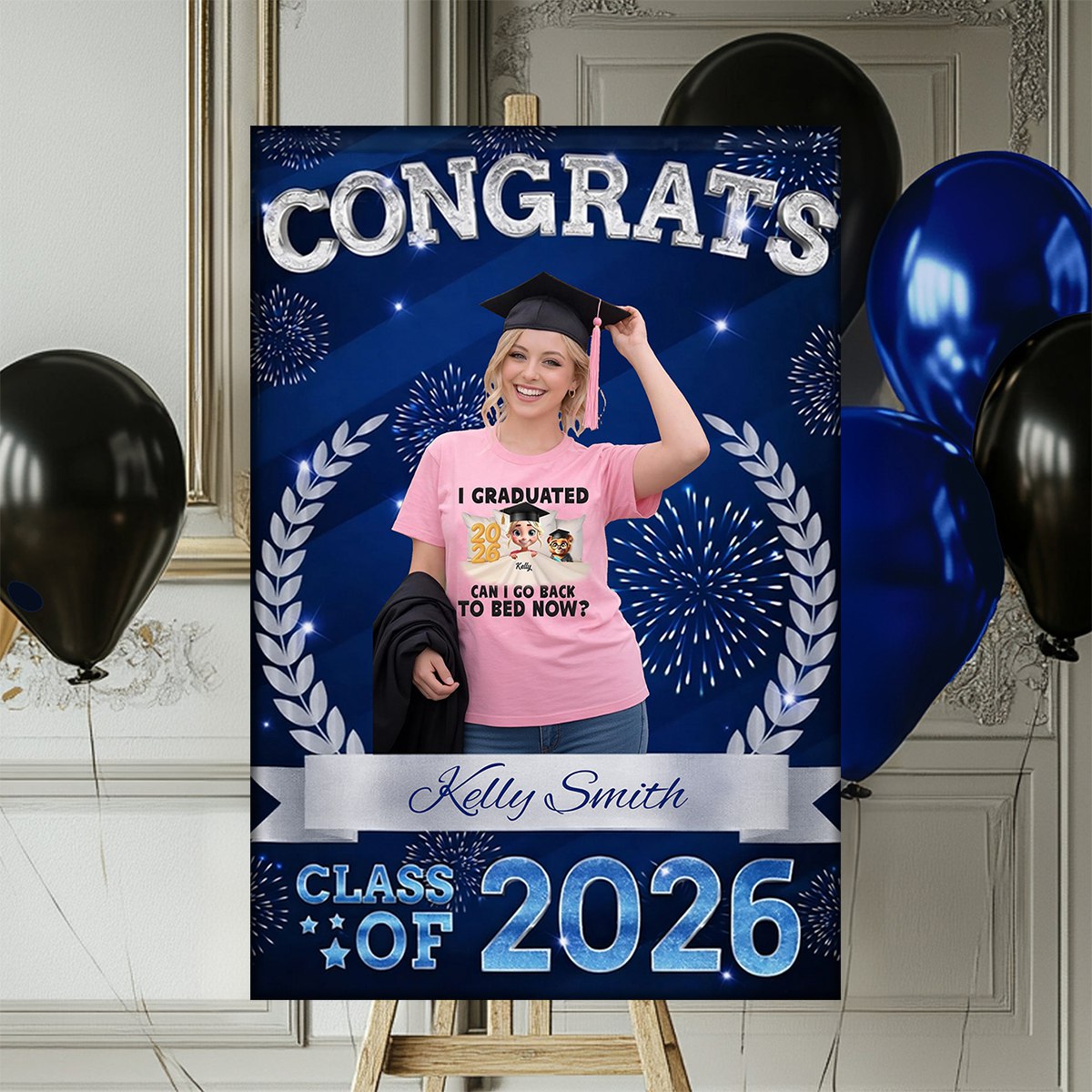Congrats Class Of 2026 Welcome To Celebration Custom Party Welcome Sign - Personalized Graduation Decoration