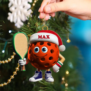 Custom Name Pickleball Ornament, Pickleball Lover Christmas Gift
