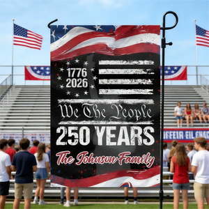 250 Years America 250th Birthday 1776-2026 Eagle Personalized Garden Flag Gift for Family