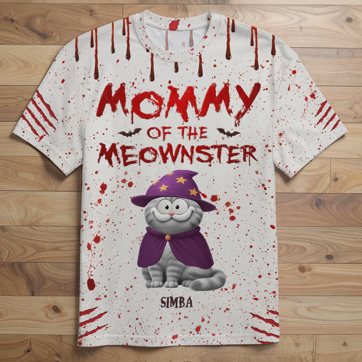 Custom Unisex T-shirt - Personalized Halloween Birthday Gifts For Cat Lovers, Cat Mom And Dad