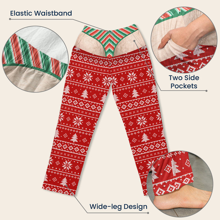 Personalized Funny Men's Lounge Pants – Custom Christmas Pajama Gift For Men