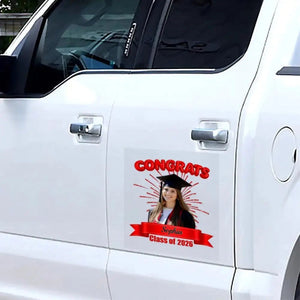 Proud Graduate? Show Them Off – Personalized  Custom Photo Car Decal for Class of 2026