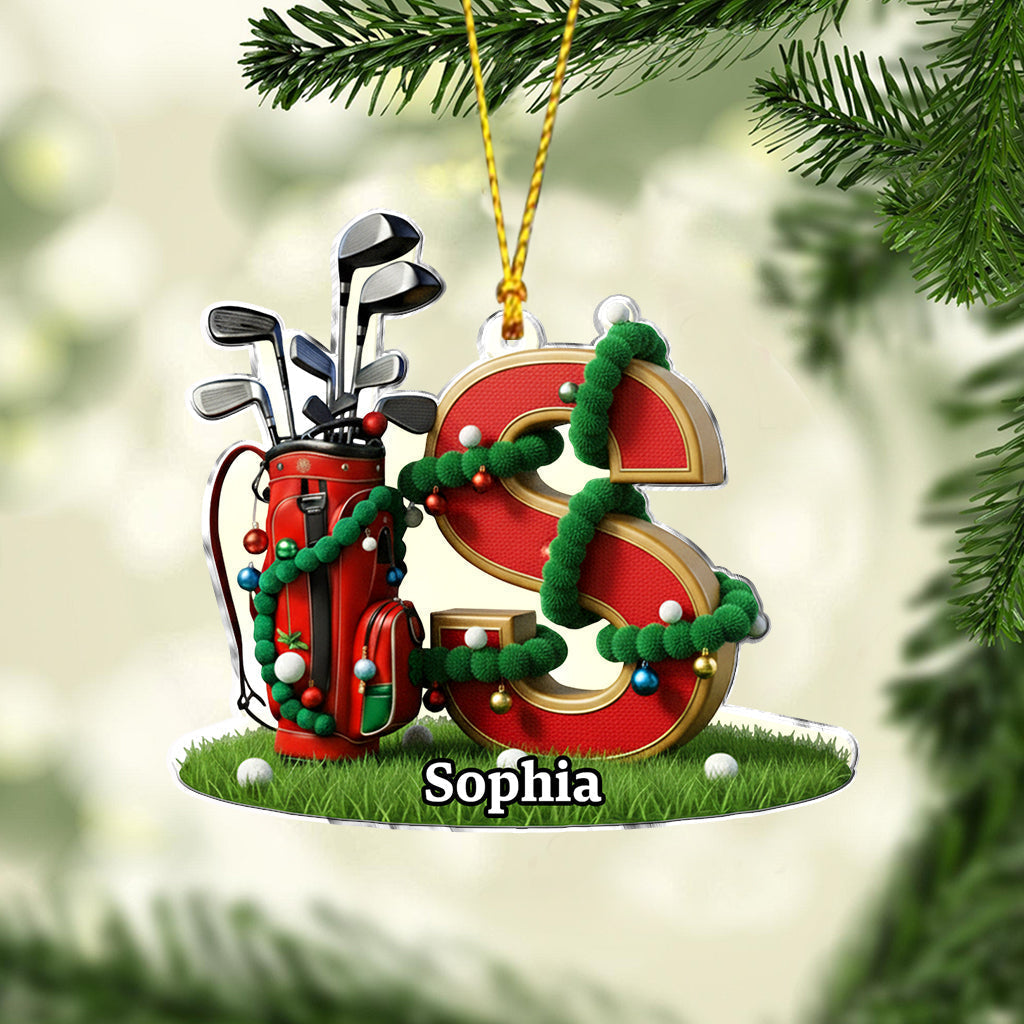 Christmas Gift, Decoration For Golf Lovers - Personalized Golf Ornament