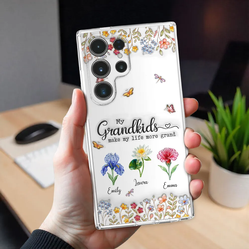 Personalized 3D Inflated Effect Phone Case – "Make Life More Grand With Lovely Kids"