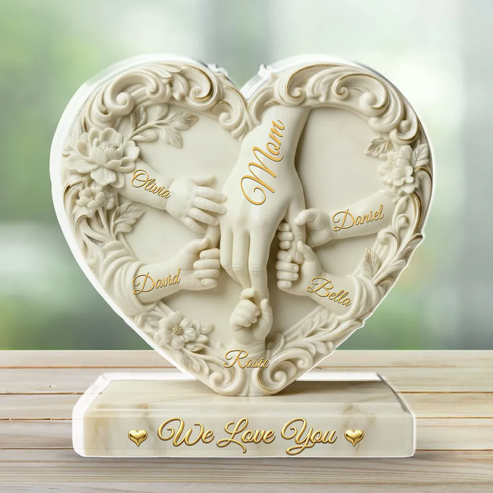 Hold My Hand – A Personalized Acrylic Plaque for the One You Love
