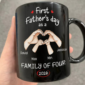 New Family Gift – Personalized Mug "First Time Ever As A Family Of Three"