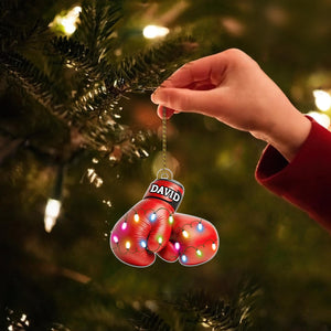 Personalized Boxing Glove Christmas Ornament 2025, Boxing Ornaments for Christmas Tree