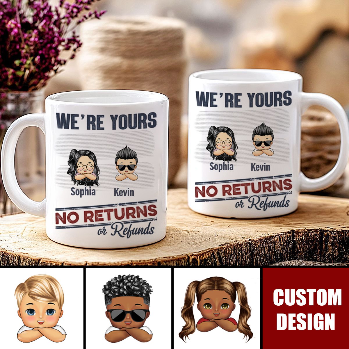 Personalized Grandkids Meme Mug - Custom Funny Family Gift for Parents & Grandparents