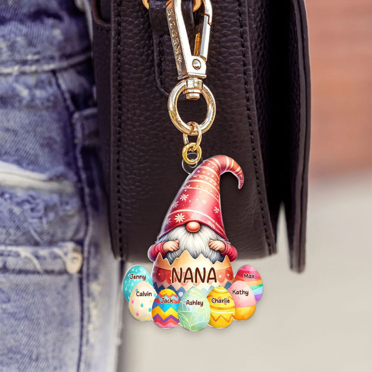 Personalized Easter Gifts For Grandma Keychain Nana
