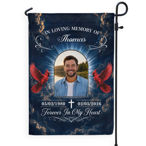 Personalized "Heaven Gained An Angel" Garden Flag – Memorial Gift For Loss Of Loved One