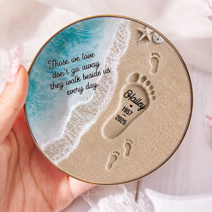 "Where Love Never Ends" – Personalized Jewelry Dish | Memorial Ocean Remembrance Gift For Loss Of Loved One
