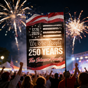 250 Years America 250th Birthday 1776-2026 Eagle Personalized Garden Flag Gift for Family