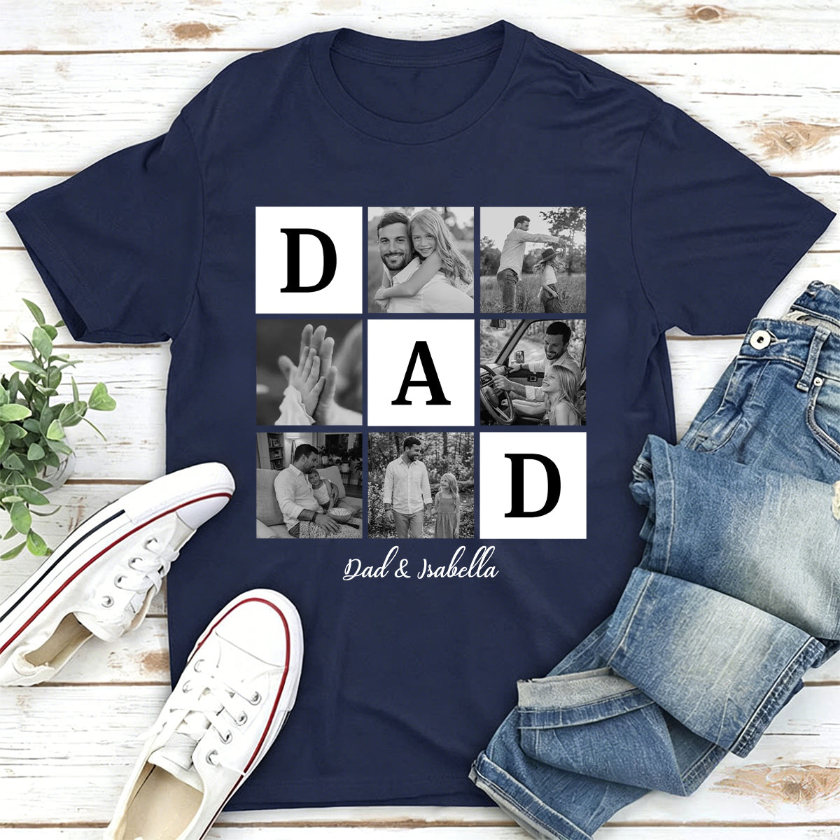Custom Photo Personalized Shirt for Father's Day Gift