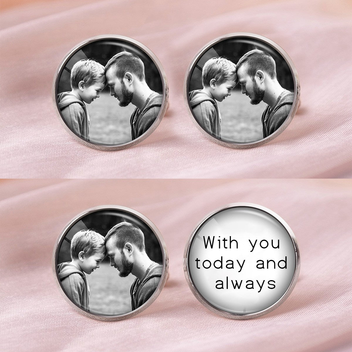 Personalized Photo Cufflink,Engraved Photo Cufflinks,Wedding Cufflinks,gift ideas Dads