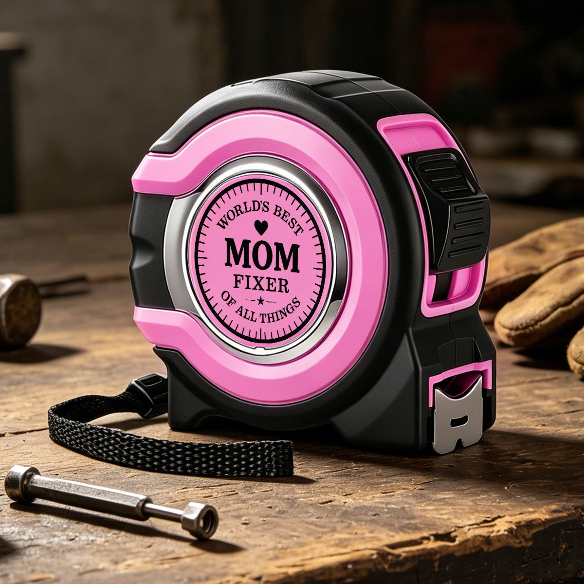 Personalized Pink Tape Measure – Sewing Quilting Gift for Mom