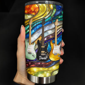 Personalized Rock Your Soul Electric Guitars Tumbler, Gift For Music Lovers