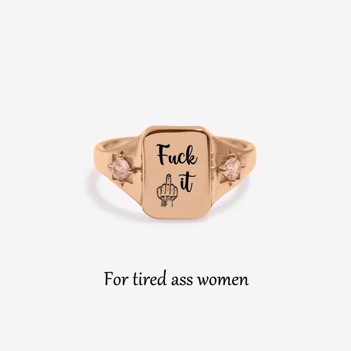 Personalized Birthstone Square Ring