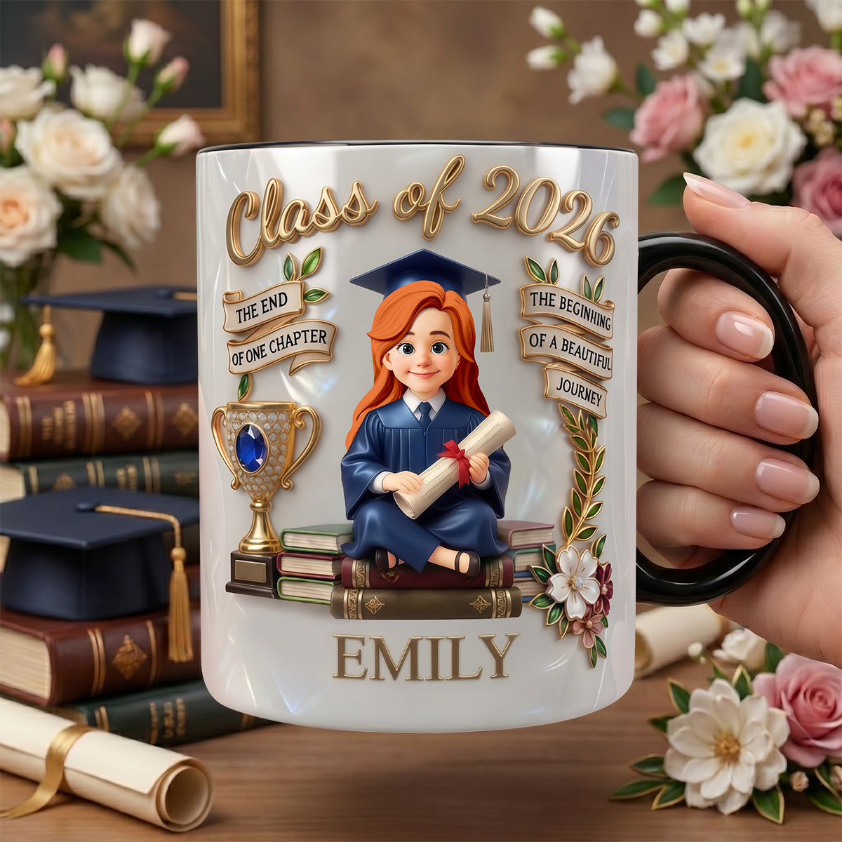 Graduation Gift For Class Of 2026 – Personalized Accent Mug