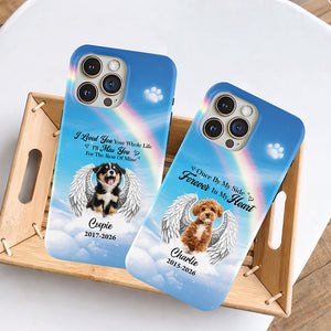 Custom Photo Dog Memorial Phone Case – Personalized Pet Loss Keepsake