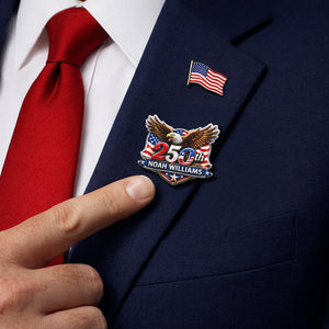 America 250th Anniversary 1776-2026 Eagle USA Semiquincentennial Patriotic Acrylic Pin