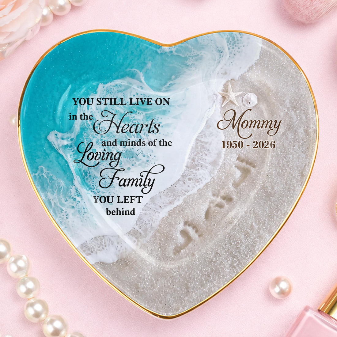 "You Still Live On" – Personalized Ceramic Dish | Memorial Gift For Grieving Family