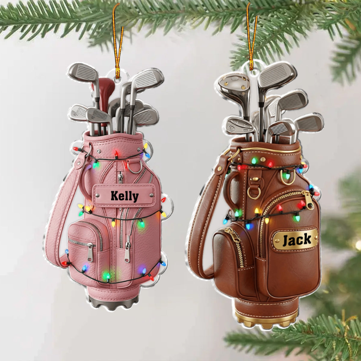 Golf Christmas Ornament - Personalized Gift For Golfers