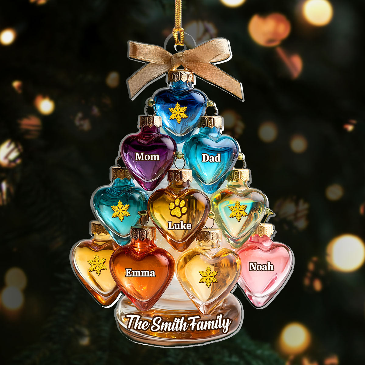 Family Christmas Tree - Personalized Acrylic Ornament